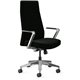 HON Cofi Executive Chair - Black Vinyl Seat - Black Vinyl Back - High Back - 5-star Base - Armrest - 1 Each