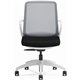 HON Cliq Chair - Black Fabric Seat - Fog Mesh Back - Designer White Frame - 5-star Base - 1 Each