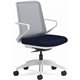 HON Cliq Chair - Navy Seat - Fog Mesh Back - Designer White Frame - Navy - Armrest