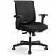 HON Convergence Synchro Tilt Task Chair - Black Fabric Seat - Black Back - Low Back - 5-star Base - Armrest - 1 Each