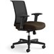 HON Convergence Chair - Espresso Vinyl, Fabric Seat - Black Mesh Back - Black Frame - 5-star Base - Espresso