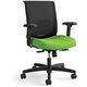 HON Convergence Chair - Pear Fabric Seat - Black Mesh Back - Black Frame - 5-star Base - Pear