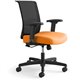 HON Convergence Chair - Apricot Fabric Seat - Black Mesh Back - Black Frame - 5-star Base - Apricot