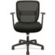 HON Gateway Chair - Fabric Seat - Black Mesh Back - Black Frame - Black - Armrest