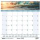 House of Doolittle Coastlines Monthly Wall Calendar - Julian Dates - Monthly - 12 Month - January 2025 - December 2025 - 1 Month