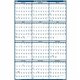 House of Doolittle Dated 66" Laminated Wall Planner - Julian Dates - Yearly - 12 Month - January 2025 - December 2025 - 66" x 33