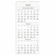 At-A-Glance 3-Month Wall Calendar - Large Size - Monthly - 15 Month - December 2024 - February 2026 - 3 Month Single Page Layout