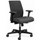 HON Ignition 2.0 Chair - Iron Ore Fabric Seat - Black Mesh Back - Black Frame - Iron Ore