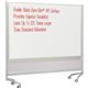 MooreCo Mobile Dry-erase Double-sided Partition - 76" (6.3 ft) Width x 74" (6.2 ft) Height - Rectangle - Assembly Required - 1 E