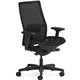 HON Ignition 2.0 Mid-back Mesh Seat Task Chair - Black Mesh Seat - Fog Mesh Back - Mid Back - Black - Armrest - 1 Each