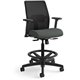 HON Ignition 2.0 Sitting Stool - Iron Ore Fabric Seat - Black Mesh Back - Black Frame - Low Back - Iron Ore