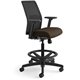 HON Ignition 2.0 Sitting Stool - Espresso Fabric Seat - Black Mesh Back - Black Frame - Low Back - Espresso