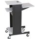 MooreCo 3-Shelf Presentation Cart - 2 x Shelf(ves) - 4.8" Height x 27" Width x 7.2" Depth - Gray