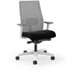 HON Ignition Mid-back Task Chair - Black Seat - Fog Mesh Back - Designer White Frame - Mid Back - 1 Each