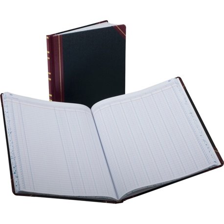 Boorum & Pease Boorum B&P 1602 1/2 Series Bound Columnar Book - 75 Sheet(s) - Thread Sewn - 9.87" x 11.93" Sheet Size - 12 Colum