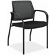 HON Ignition Chair - Black Fabric Seat - Black Mesh Back - Black Steel Frame - Black - Armrest