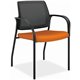 HON Ignition Chair - Apricot Fabric Seat - Black Mesh Back - Black Steel Frame - Apricot - Armrest