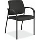 HON Ignition Chair - Iron Ore Fabric Back - Black Steel Frame - Iron Ore - Armrest