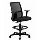 HON Ignition Sitting Stool - Black Fabric Seat - Black Mesh Back - Black Frame - Low Back - Black