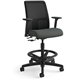 HON Ignition Sitting Stool - Iron Ore Fabric Seat - Black Mesh Back - Black Frame - Low Back - Iron Ore