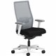 HON Ignition Mid-back Task Chair - Black Fabric Seat - Fog Back - Designer White Frame - Mid Back - Black - 1 Each