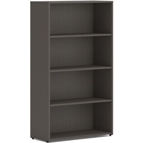 HON Mod HLPLBC3013B4 Book Case - 30" x 13"53" - 4 Shelve(s) - 2 Adjustable Shelf(ves) - Finish: Slate Teak - Adjustable Shelf, D