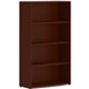 HON Mod HLPLBC3013B4 Book Case - 30" x 13"53" - 4 Shelve(s) - 2 Adjustable Shelf(ves) - Finish: Mahogany - Adjustable Shelf, Dur