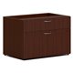 HON Mod Low Personal Credenza | 2 Drawers | 30"W | Traditional Mahogany Finish - 30" x 20"21" - 2 x Storage, File Drawer(s) - Fi