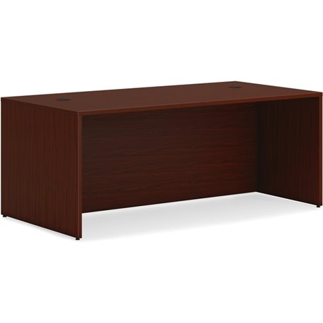 HON Mahogany Laminate Mod Desk Component - 72" x 36"29" - Material: Metal - Finish: Mahogany Laminate