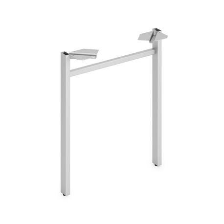 HON Mod HLPLLEG24U Worksurface U-Leg - 24" - Finish: Silver