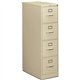 HON 310 H314 File Cabinet - 15" x 26.5"52" - 4 Drawer(s) - Finish: Putty