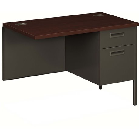 HON Metro Classic HP3235R Return - 42" x 24"29.5" - 5 x Box, File Drawer(s) - Square Edge - Finish: Charcoal