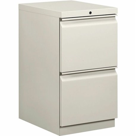 HON Brigade H33820R Pedestal - 15" x 19.9"28" - 2 x File Drawer(s) - Finish: Light Gray