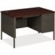 HON Metro Classic HP3251R Pedestal Desk - 48" x 30"29.5" - 3 x Box, File Drawer(s)Right Side - Square Edge - Finish: Charcoal