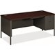 HON Metro Classic HP3265R Pedestal Desk - 66" x 30"29.5" - 5 x Box, File Drawer(s)Right Side - Square Edge - Finish: Charcoal