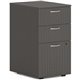 HON Mod HLPLPMBBF Pedestal - 15" x 20"28" - 3 x Box, File Drawer(s) - Finish: Slate Teak