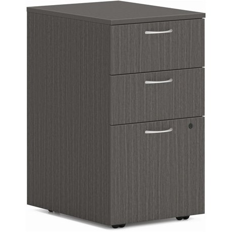 HON Mod HLPLPMBBF Pedestal - 15" x 20"28" - 3 x Box, File Drawer(s) - Finish: Slate Teak