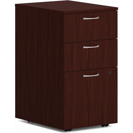 HON Mod HLPLPMBBF Pedestal - 15" x 20"28" - 3 x Box, File Drawer(s) - Finish: Traditional Mahogany