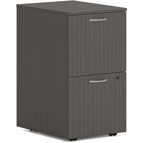 HON Mod HLPLPMFF Pedestal - 15" x 20"28" - 2 x File Drawer(s) - Finish: Slate Teak