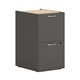 HON Mod HLPLPSFF Pedestal - 15" x 20"28" - 2 x File Drawer(s) - Finish: Slate Teak