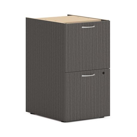 HON Mod HLPLPSFF Pedestal - 15" x 20"28" - 2 x File Drawer(s) - Finish: Slate Teak