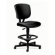 HON Volt Sitting Stool - Black Bonded Leather Seat - Black Bonded Leather Back - Black Frame - Black