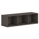 HON Mod Wall Mounted Storage | Open | 48"W | Slate Teak Finish - 48" x 14"39.8" - Finish: Slate Teak