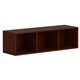 HON Mod Wall Mounted Storage | Open | 48"W | Traditional Mahogany Finish - 48" x 14"39.8" - Finish: Mahogany