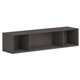 HON Mod Wall Mounted Storage | Open | 60"W | Slate Teak Finish - 60" x 14"39.8" - Finish: Slate Teak