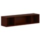 HON Mod Wall Mounted Storage | Open | 60"W | Traditional Mahogany Finish - 60" x 14"39.8" - Finish: Traditional Mahogany