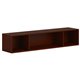 HON Mod Wall Mounted Storage | Open | 66"W | Traditional Mahogany Finish - 66" x 14"39.8" - Finish: Traditional Mahogany