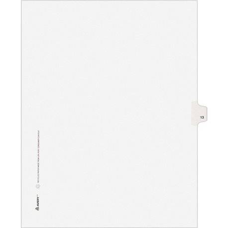 Avery Table 'n Tabs Multicolored Tab A-Z Dividers - 288 x Divider(s) - 288 Tab(s) - A-Z - 26 Tab(s)/Set - 8.5" Divider Width x 1