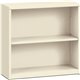 HON Brigade Steel Bookcase | 2 Shelves | 34-1/2"W | Putty Finish - 2 Shelf(ves) - 29" Height x 34.5" Width x 12.6" Depth - Adjus