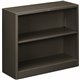 HON Brigade Steel Bookcase | 2 Shelves | 34-1/2"W | Charcoal Finish - 2 Shelf(ves) - 29" Height x 34.5" Width x 12.6" Depth - Ad